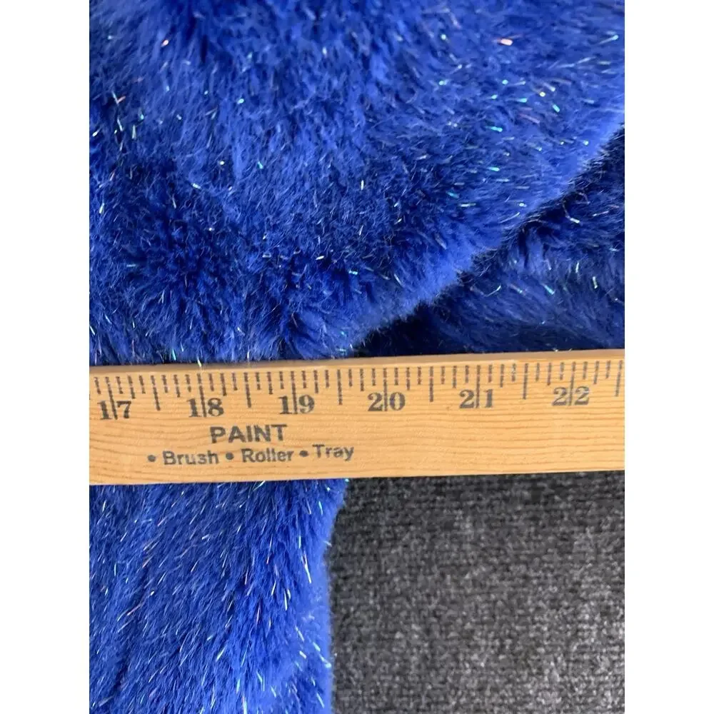 VTG? Girl Cooper Key Reversible Coat Jacket Faux Fur Blue Size 7/8
